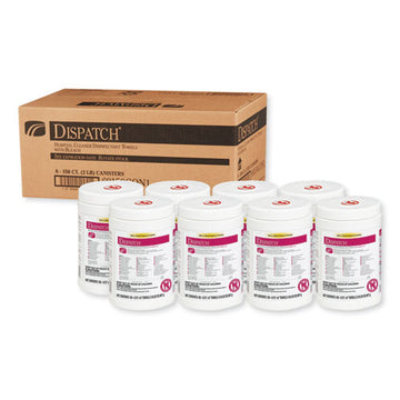 Clorox® Healthcare® Dispatch Cleaner Disinfectant Towels, 6 3-4 X 8, 150-can, 8 Canisters-carton freeshipping - TVN Wholesale